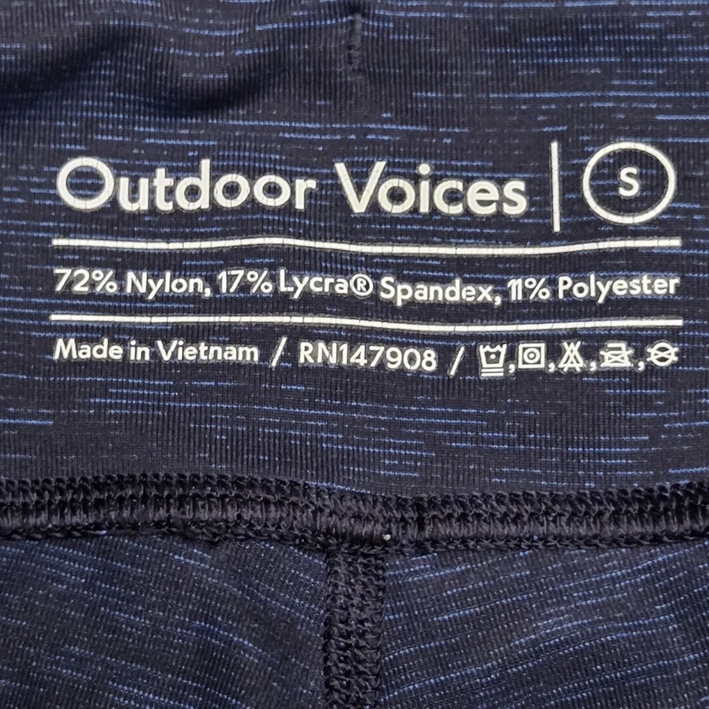 Outdoor Voices Sweat Tech Leggings Navy Blue Size Small
